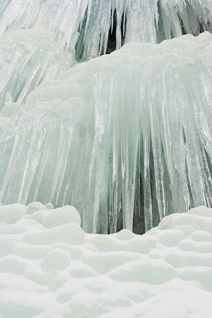 Beautiful Winter Ice Formations, Whistler, Bc, Canada