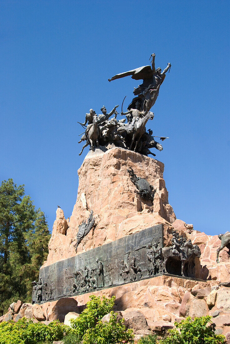 'The Monument At Cerro De La Gloria; Mendoza, Argentina'