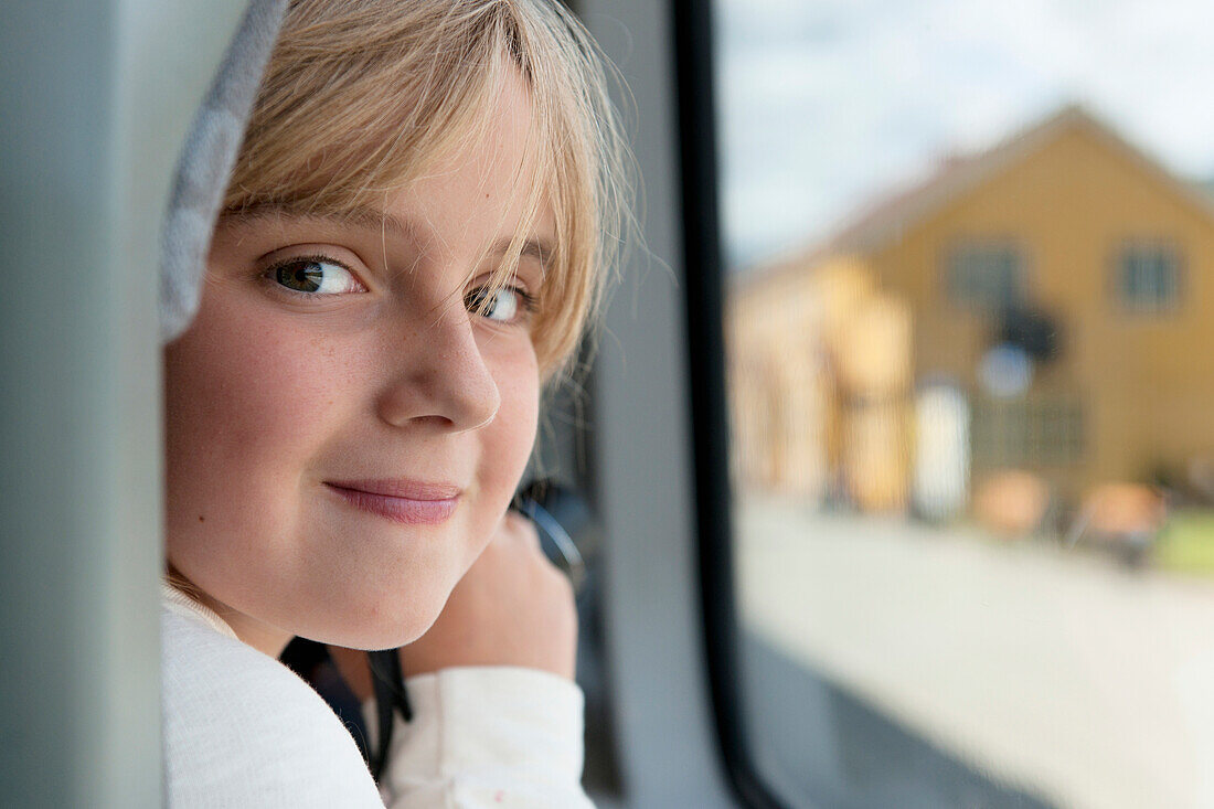 'Portrait Of A Girl Sitting By The Window; Highlands, Norway'