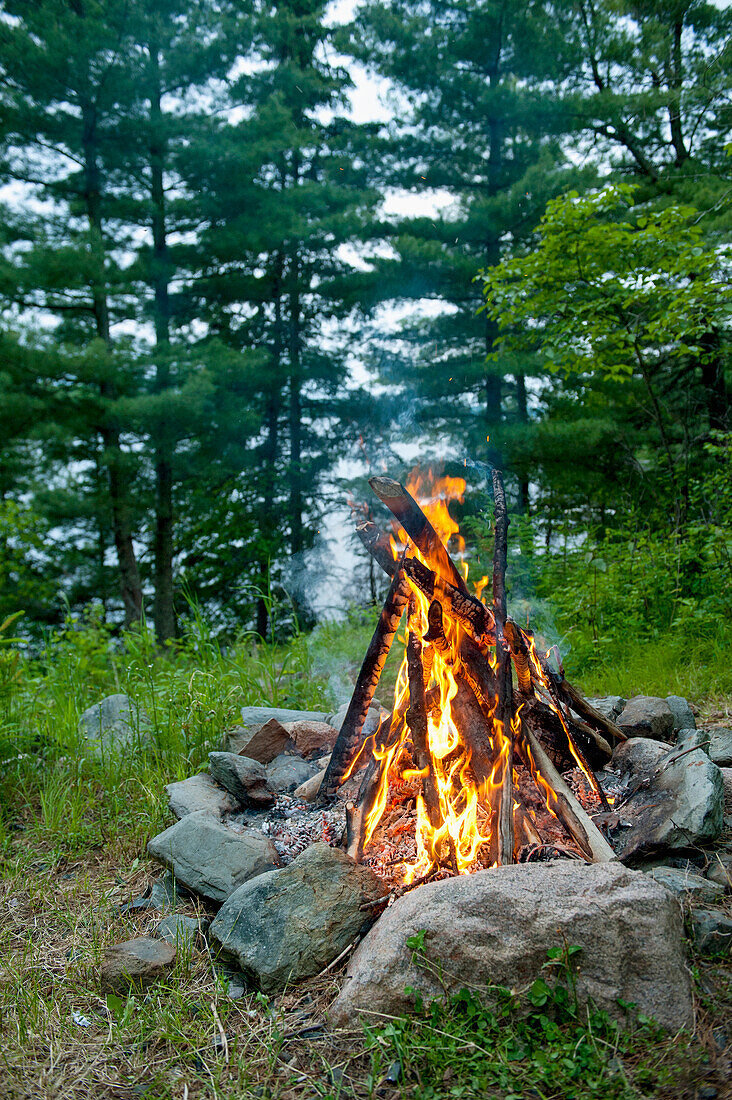 'Campfire; Lake Of The Woods, Ontario, Canada'
