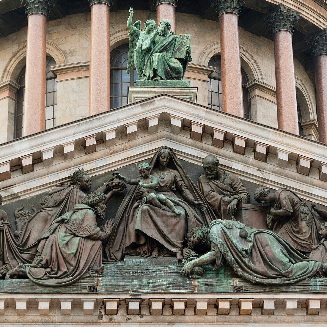 'Sculptures On Saint Isaac's Cathedral; St. Petersburg, Russia'