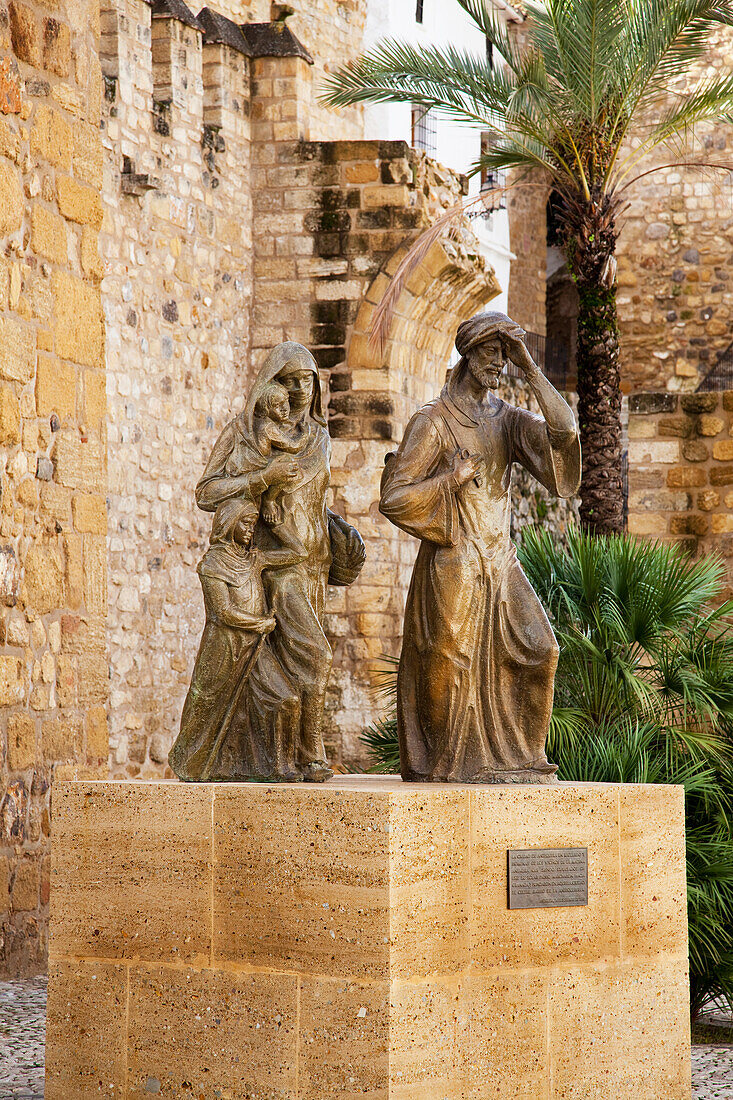 'Sculptures At The Old Town Wall; Antequera, Andalucia, Spain'