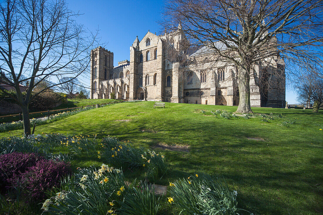 'A Building With Landscaped Grounds; Ripon, Yorkshire, England'