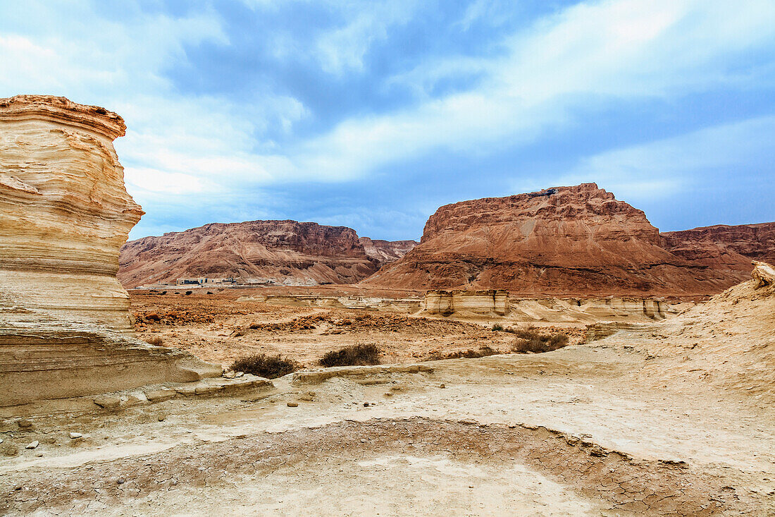 'Fortress in the judean desert;Masada southern district israel'