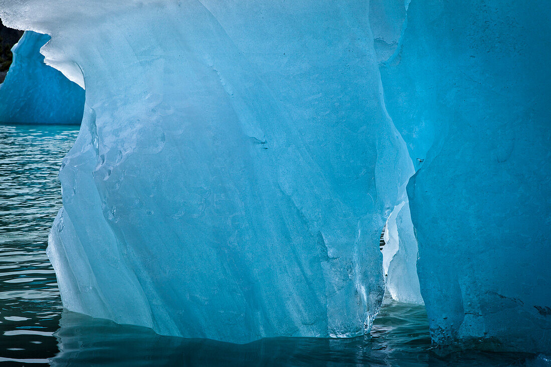 Close Up Of An Iceberg From Mcbride Glacier In Muir Inlet, Glacier Bay National Park & Preserve, Southeast Alaska, Summer