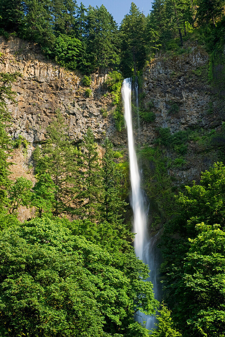 'The upper multnomah waterfall;Oregon united states of america'