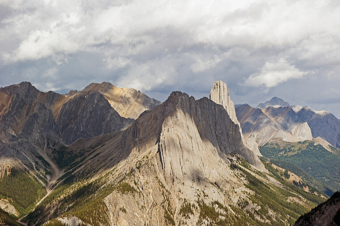 'Rugged peaks of the canadian rocky mountains;Banff alberta canada'