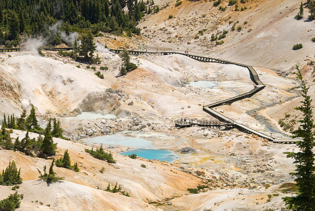 'Bumpass hell in lassen volcanic national park;California united states of america'