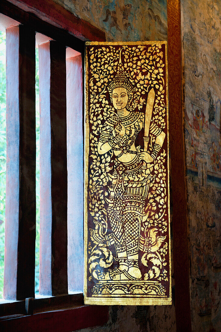 'Artwork Detail In Wat Phra Singh Temple; Chiang Mai, Thailand'