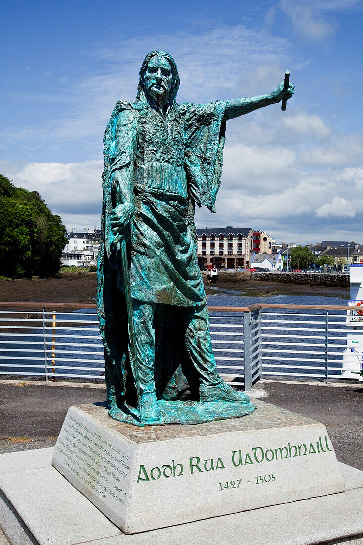 'Statue Of Gaelic Chieftain, Red Hugh O'donnell; Donegal Town, County Donegal, Ireland'