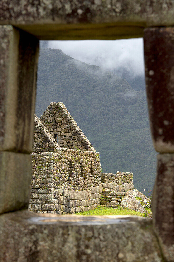 'Buildings In The Historic Inca Site Machu Picchu; Peru'