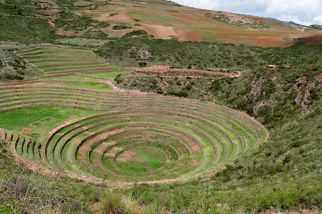 'Circular Incan Agricultural Terraces; Moray Peru'