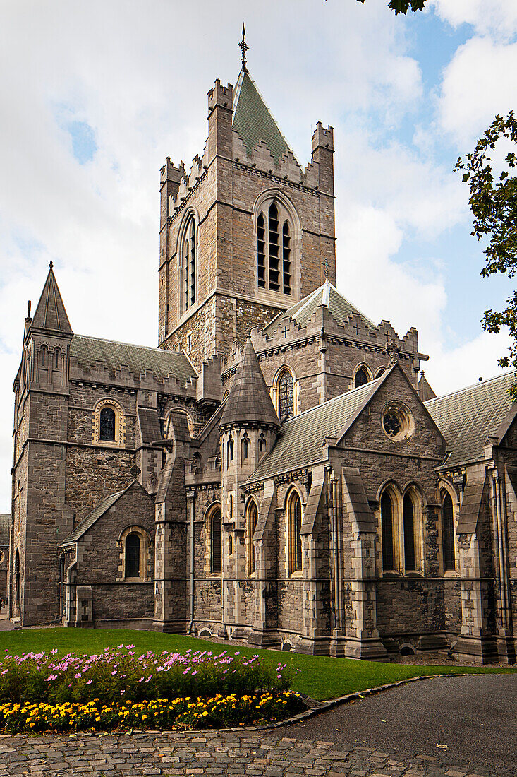 'Exterior Of Christ Church Cathedral; Dublin County Dublin Ireland'