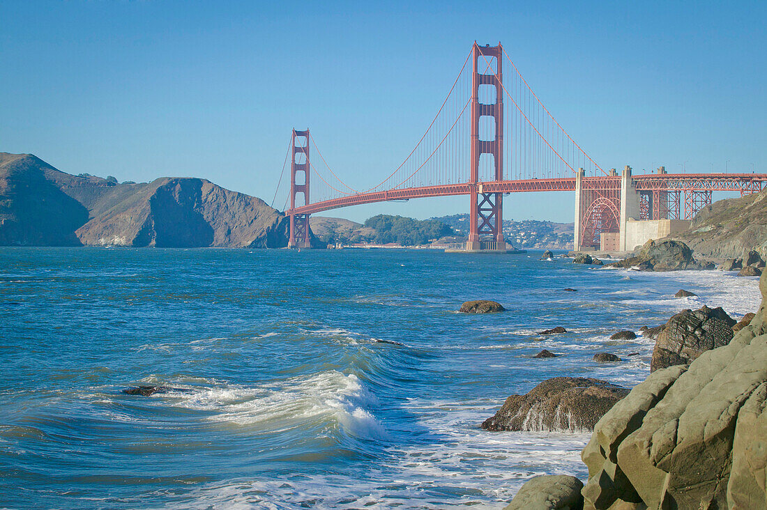 'Golden Gate Bridge From Baker Beach; San Francisco, California, United States of America'