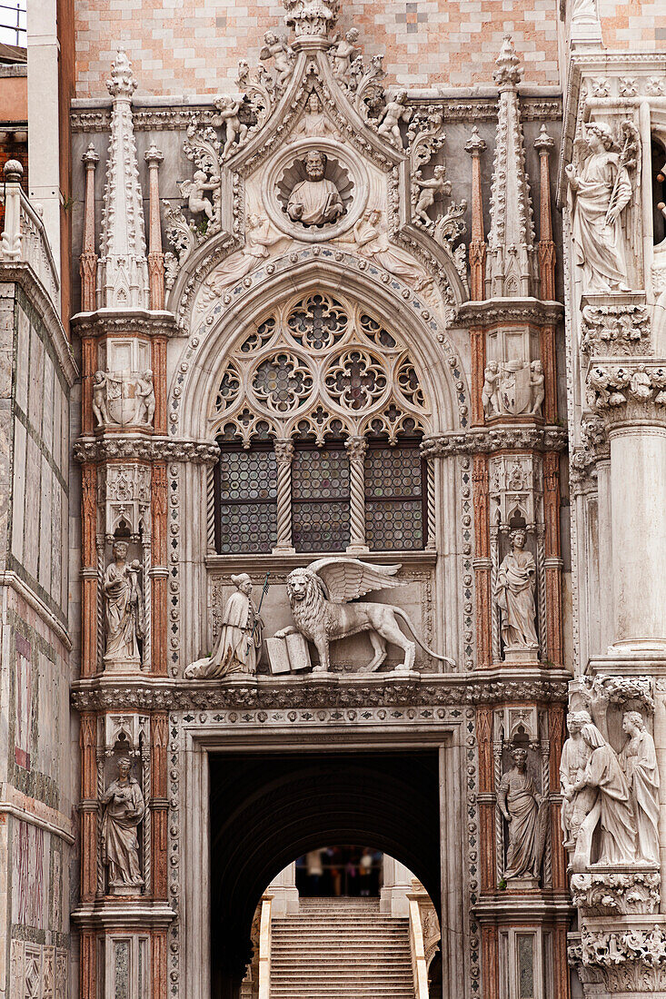 'Porta Della Carta Gate To The Doge's Palace; Venice Italy'