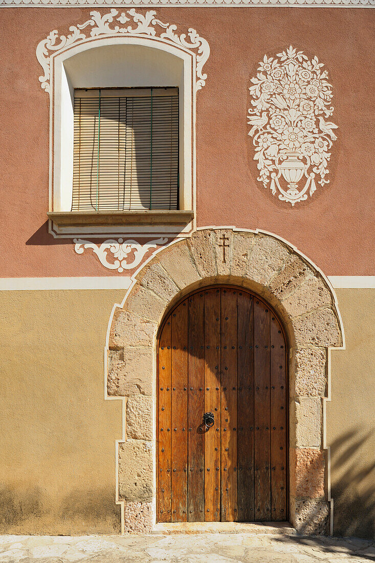 'Main Entrance To 12Th Century Santes Creus Monastery; Aiguamurcia, Spain'