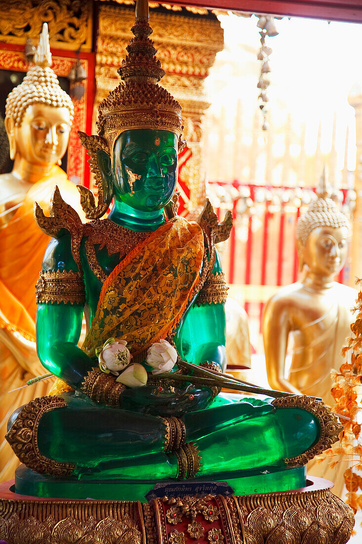 'Emerald Buddha At Doi Suteph Temple; Chiang Mai, Thailand'