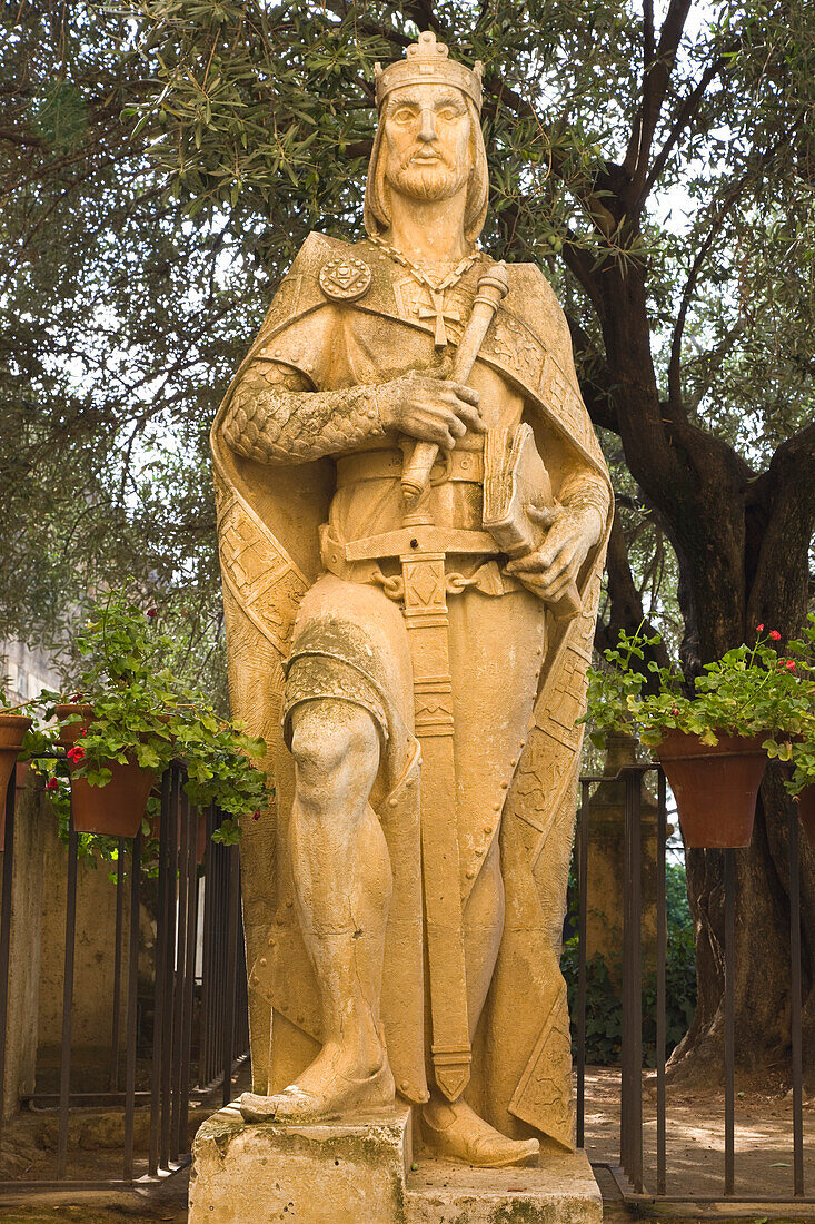 'Cordoba, Cordoba Province, Spain; Statue Of Alfonso X El Sabio In The Alcazar Of The Christian Kings'