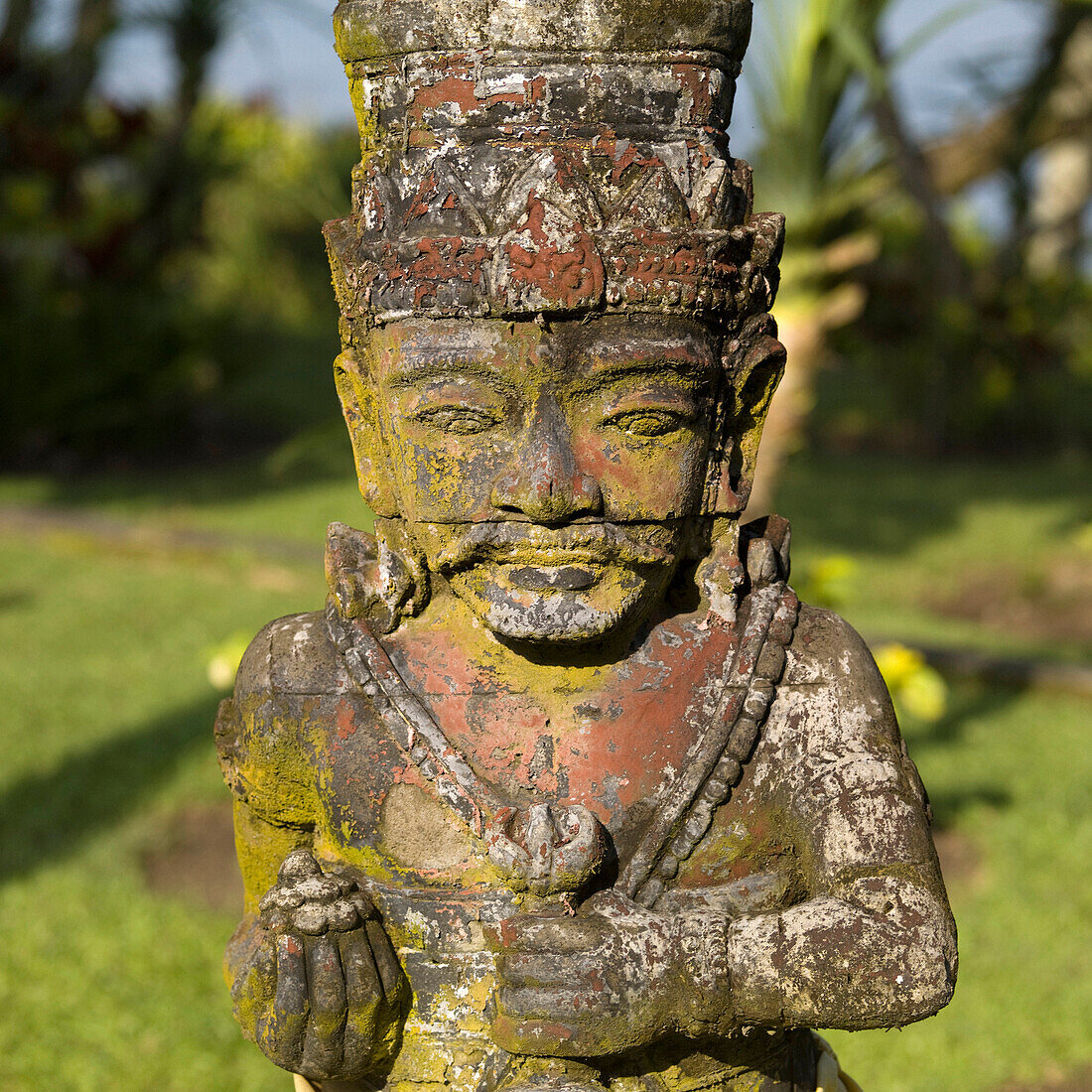 'Hindu Statue, Tanah Lot Sea Temple; Bali, Indonesia'