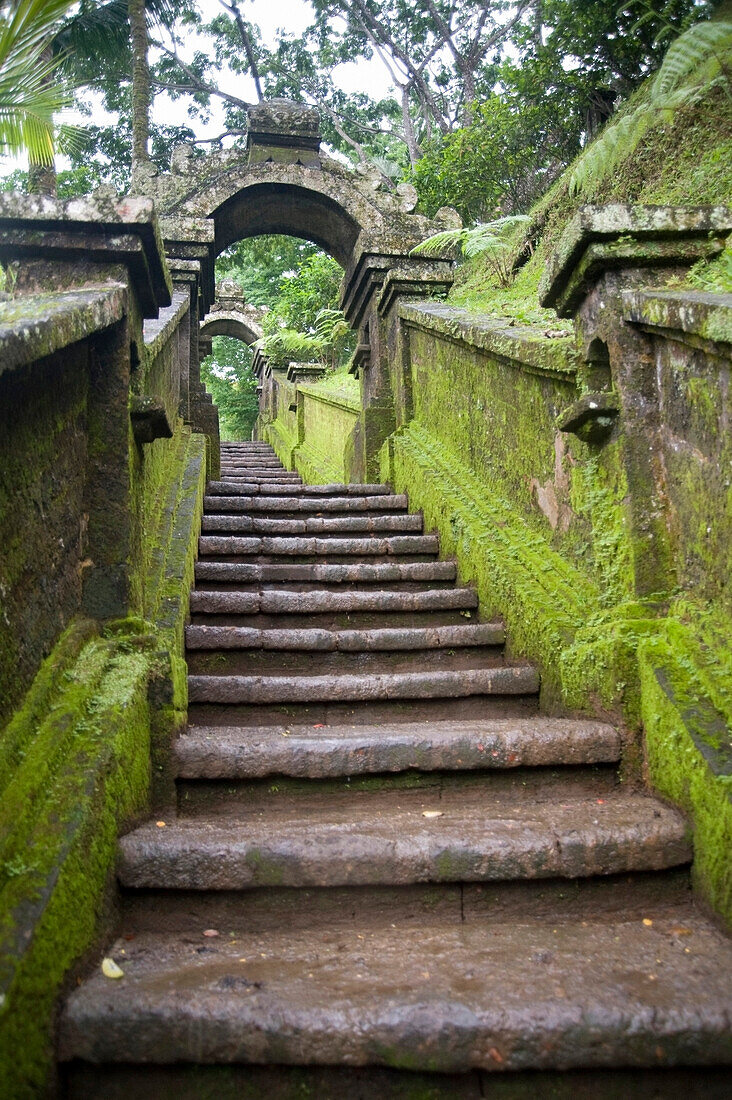 'Bali, Indonesia; Stone Staircase'