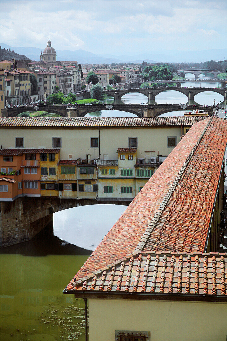 'Florence, Italy; The Vasari Corridor'