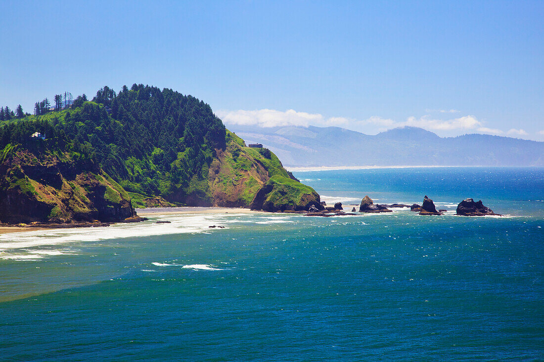 'Rock Formations At Cape Meares; Oregon, United States of America'