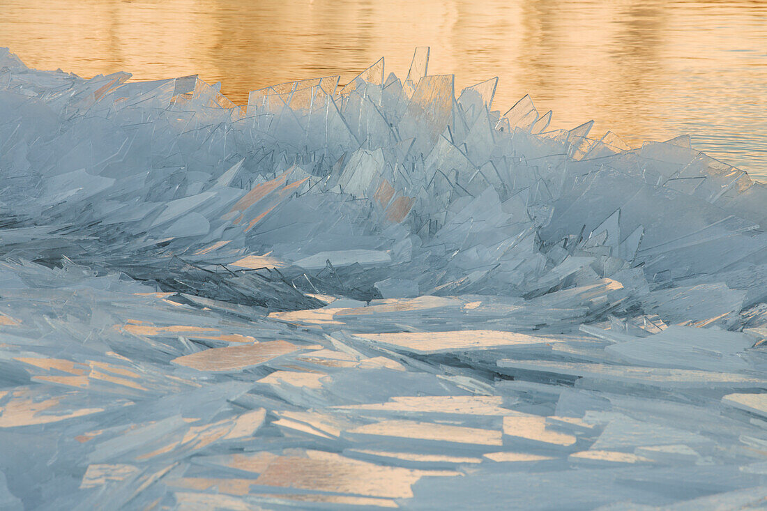 'Chunks Of Ice On The North Shores Of Lake Superior; Grand Portage, Minnesota, United States of America'