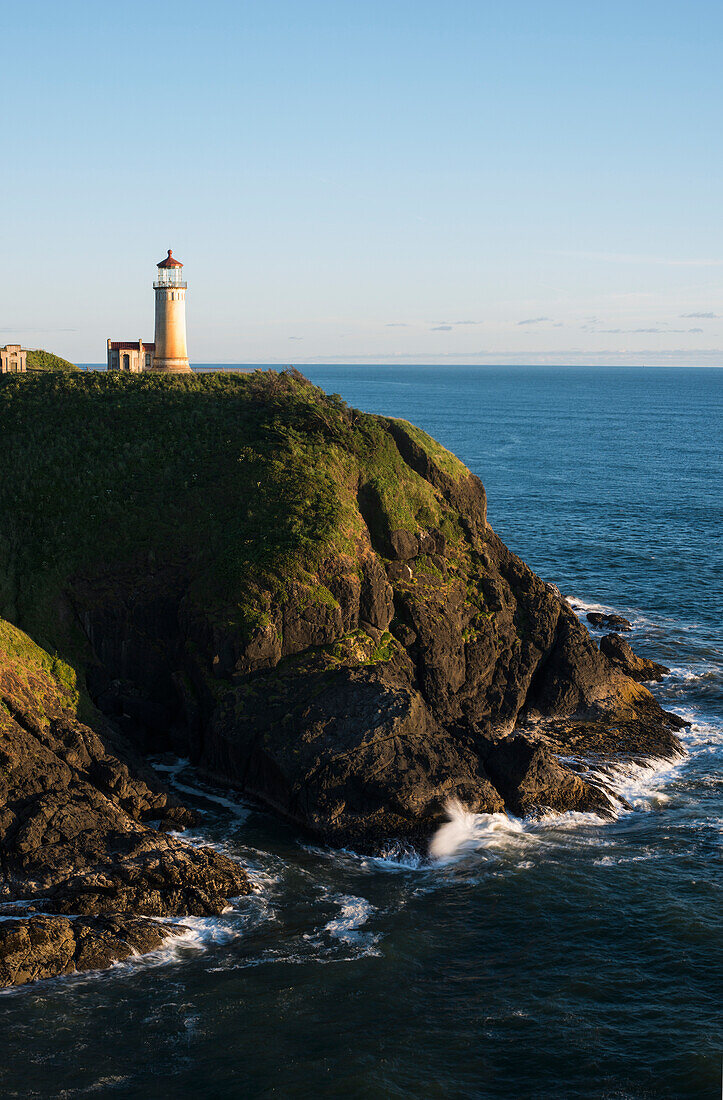 'The North Nead Lighthouse is located at Cape Disappointment State Park; Ilwaco, Washington, United States of America'
