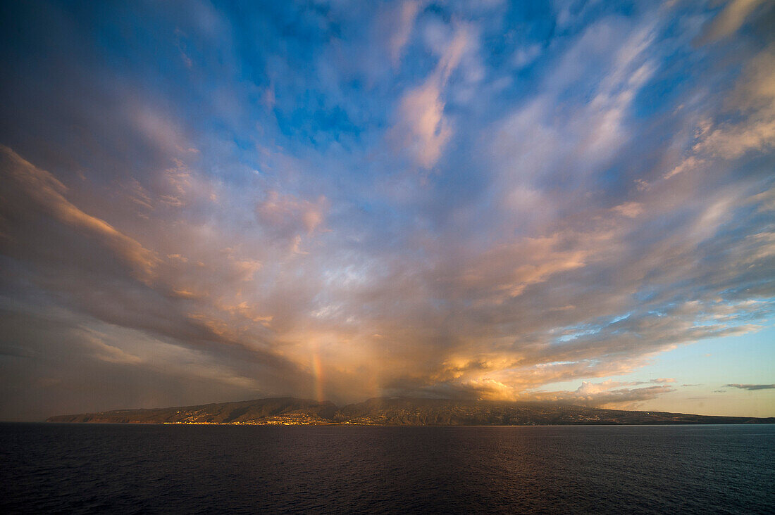Clouds above Reunion island, Indian Ocean, France
