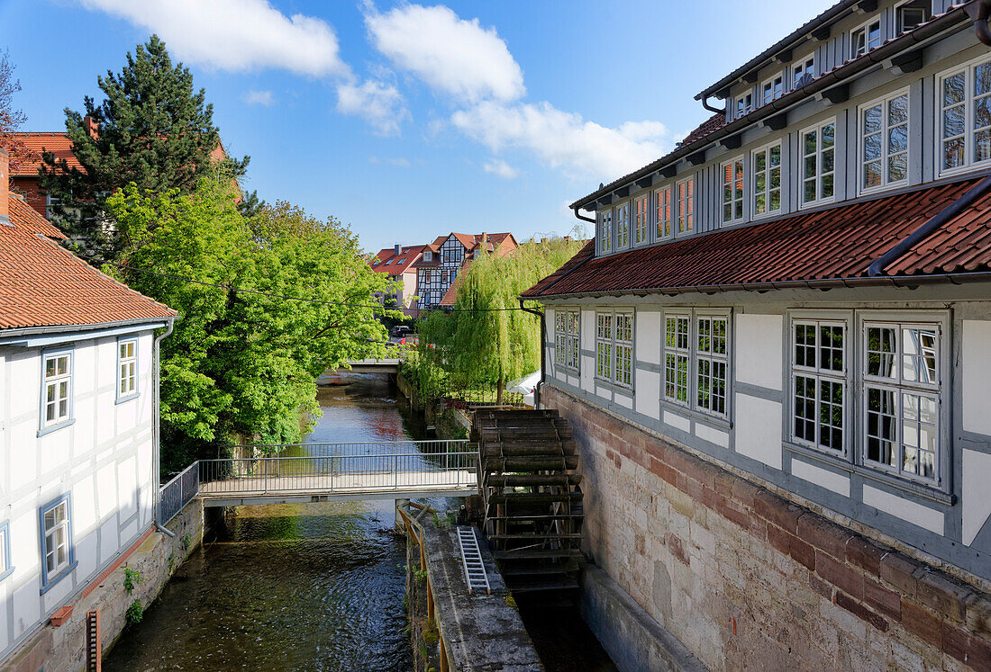 Loh mill on the Leine Canal, Goettingen, Lower Saxony, Germany