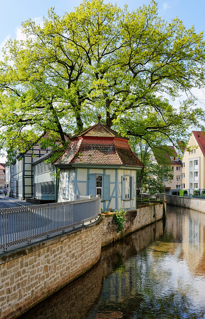 Leinekanal, Papendiek, G.-Heyne-Ufer, Göttingen, Niedersachsen, Deutschland