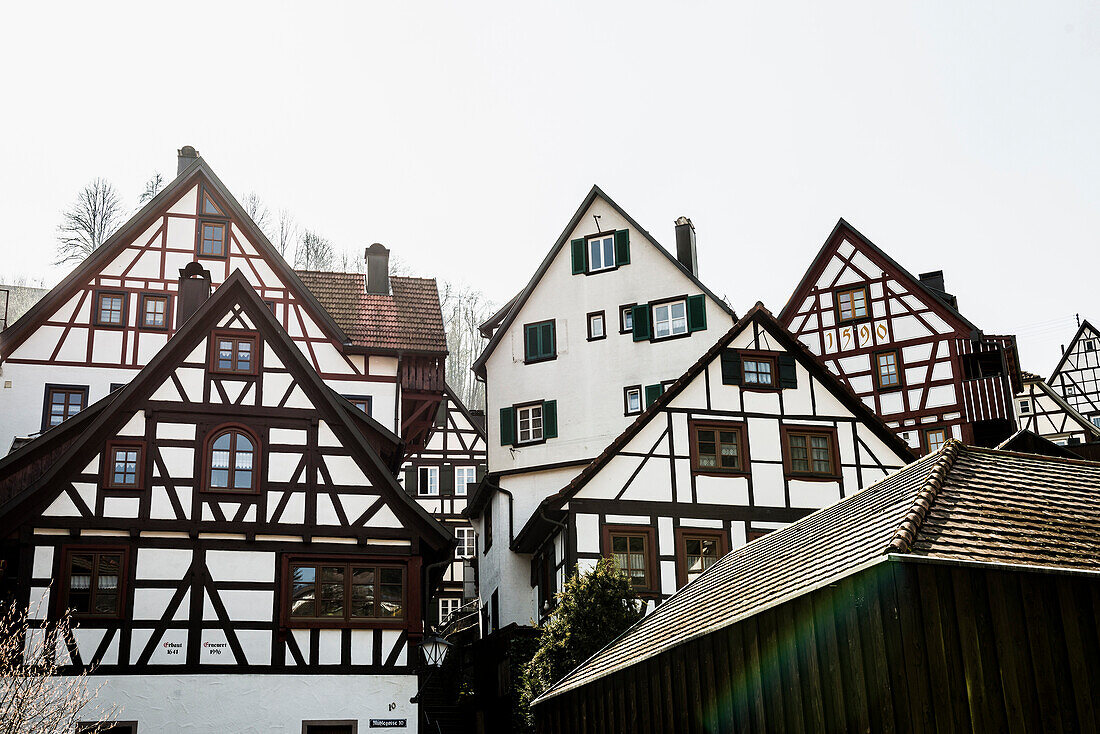 Timber frame houses, Schiltach, Black Forest, Baden-Wuerttemberg, Germany