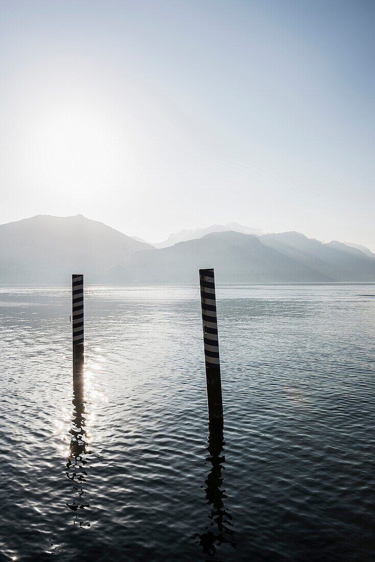 Bootsanleger, Menaggio, Comer See, Lago di Como, Provinz Como, Lombardei, Italien