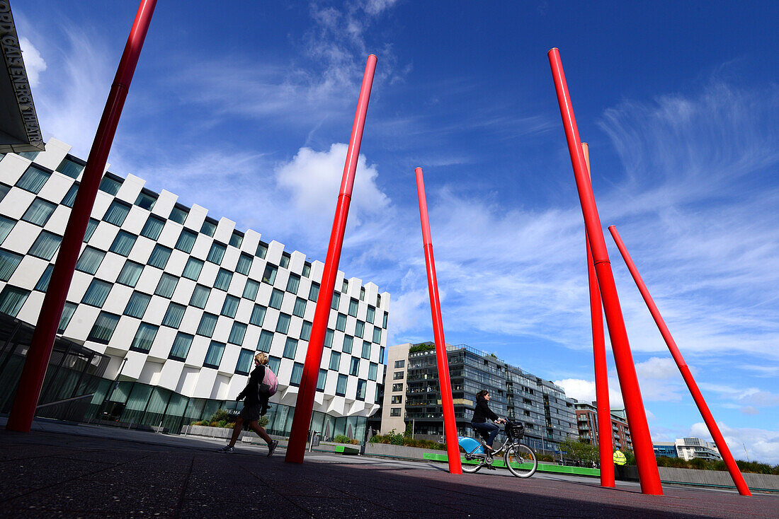 Grand Canal Theatre in den Docklands, Dublin, Irland