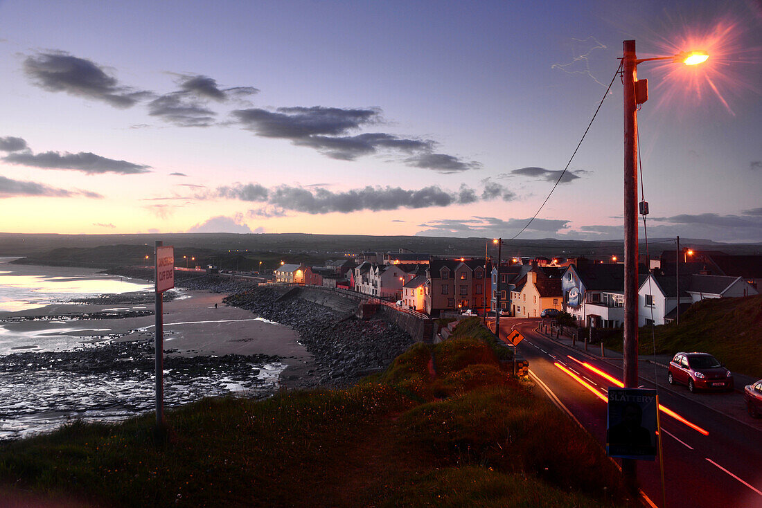 In the evening in Lahinch, Clare, West coast, Ireland