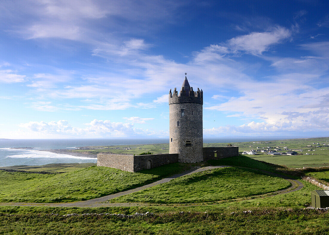 Doonagore Castle near Doolin, Clare, West coast, Ireland