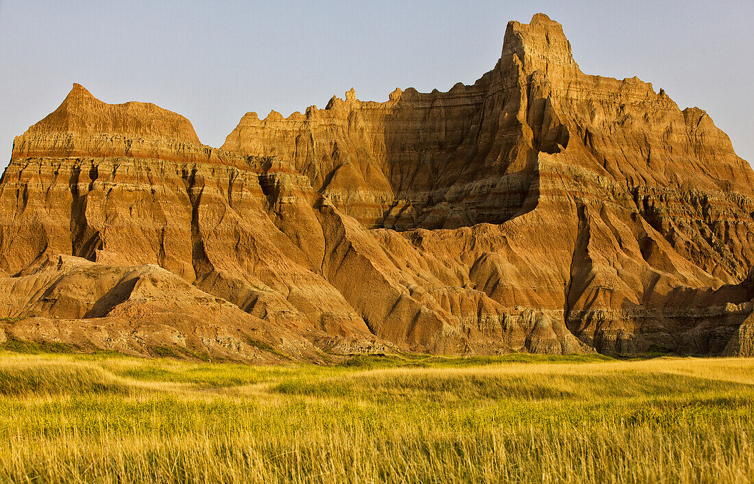'Early morning in badlands national park; south dakota united states of america'