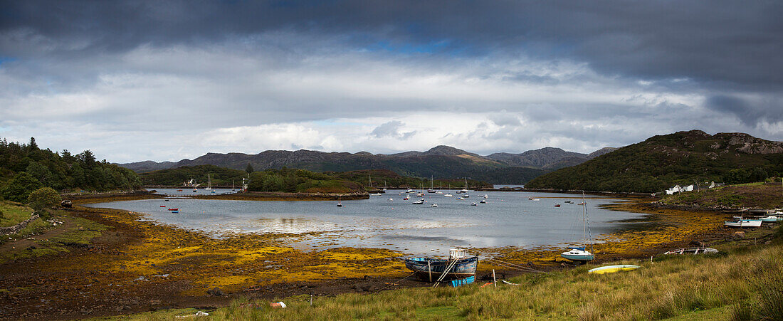 'Boats mooring in the harbour;Kenmore highlands scotland'