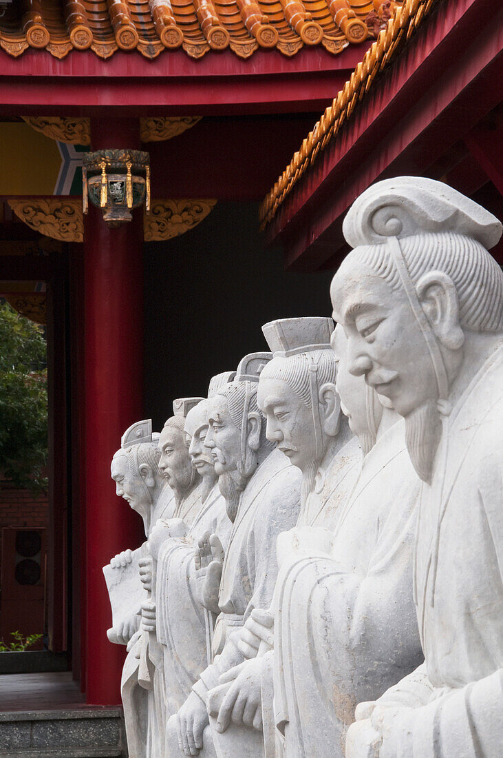 'Confucius statues at a shrine;Nagasaki japan'
