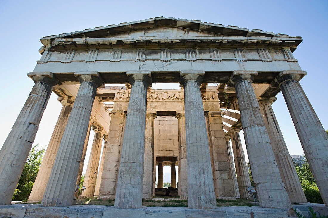 'Temple of hephaestus in ancient agora of athens;Athens greece'