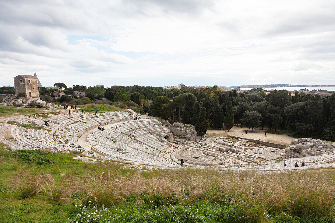 Greek Theatre, Parco Archeologico della Neapoli, Syracuse, Sicily, Italy