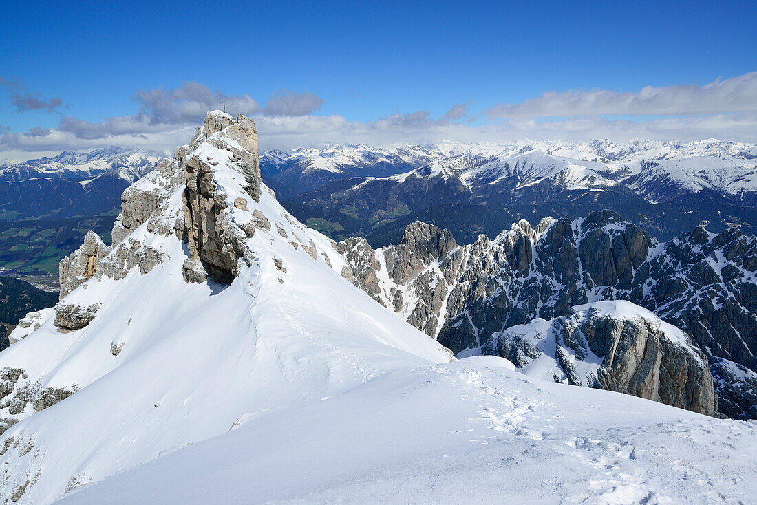 Birkenkofel above the Puster Valley, Sexten Dolomites, South Tyrol, Italy