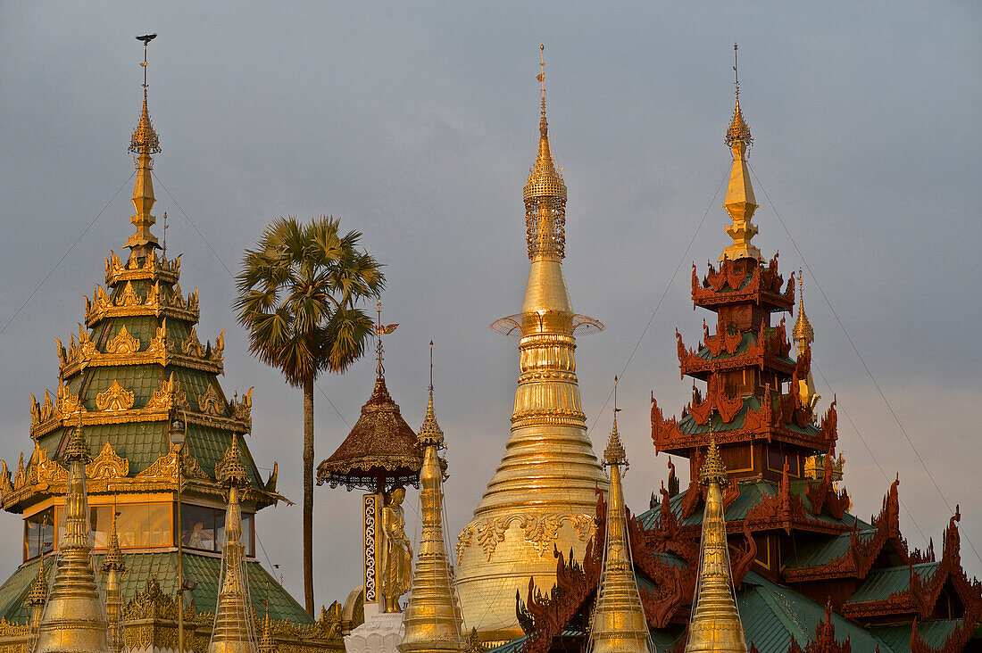 Shwedagon Pagode, Yangon, Rangun, Hauptstadt von Myanmar, Burma