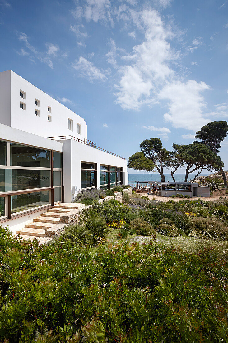New building with SPA rooms at Hostal Spa Empuries, Platja del Portitxol, Girona, Costa Brava, Spain