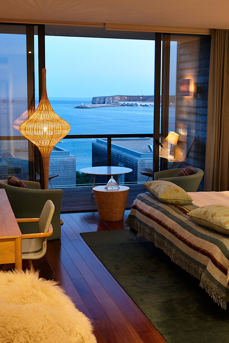 Beach room with view, Martinhal Beach Resort & Hotel, Sagres, Algarve, Portugal, southernmost region of mainland Europe