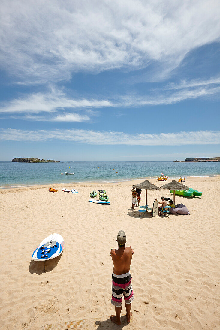 Strand von Martinhal, Martinhal Beach Sagres, Algarve, Atlantikküste, Portugal, Südwestende Europas