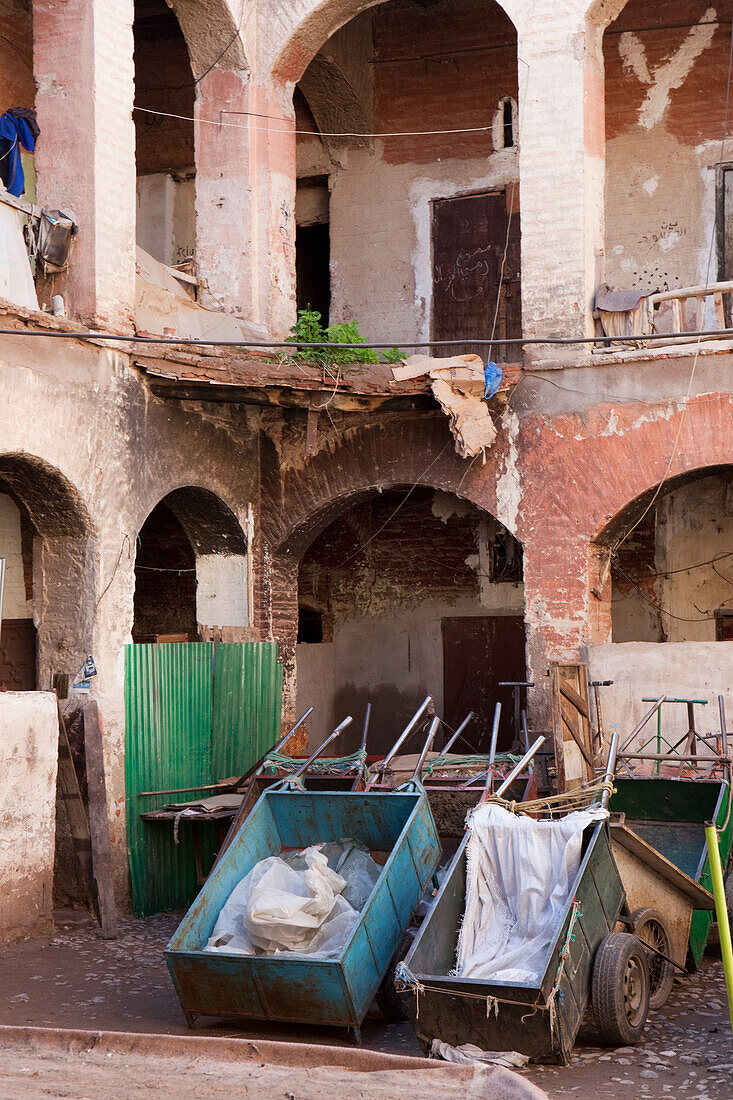 Backyard in the medina, Marrakech, Morocco