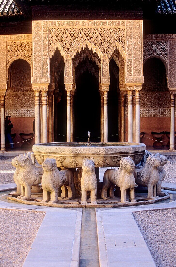 Courtyard of the Lions, Alhambra, Granada, Spain