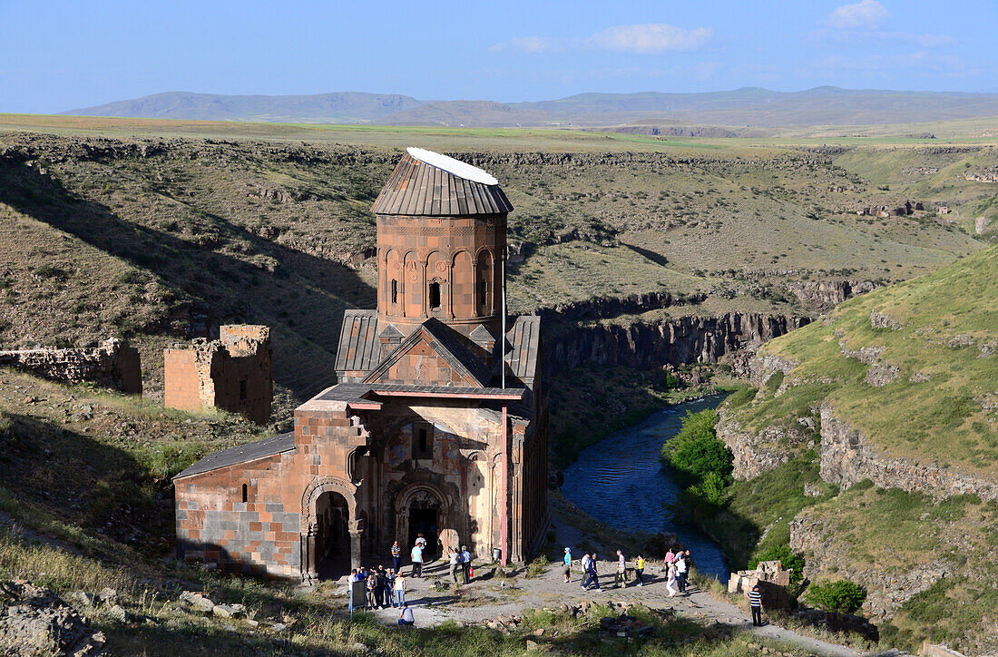Gregory church of Tigran in the ruins of Ani near Kars, Kurds area, east Anatolia, East Turkey, Turkey