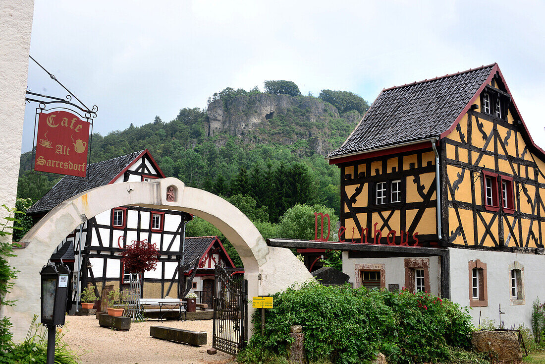 Cafe in Gerolstein in the Eifel, Rhineland-Palatinate, Germany